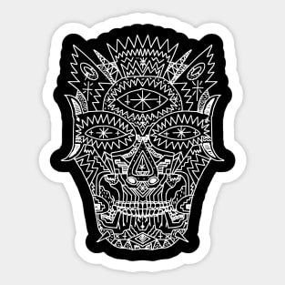 Skull Black Sticker